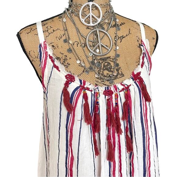 FREE PEOPLE Striped Unearthen maxi dress Dress SIZE MEDIUM - Picture 12 of 16